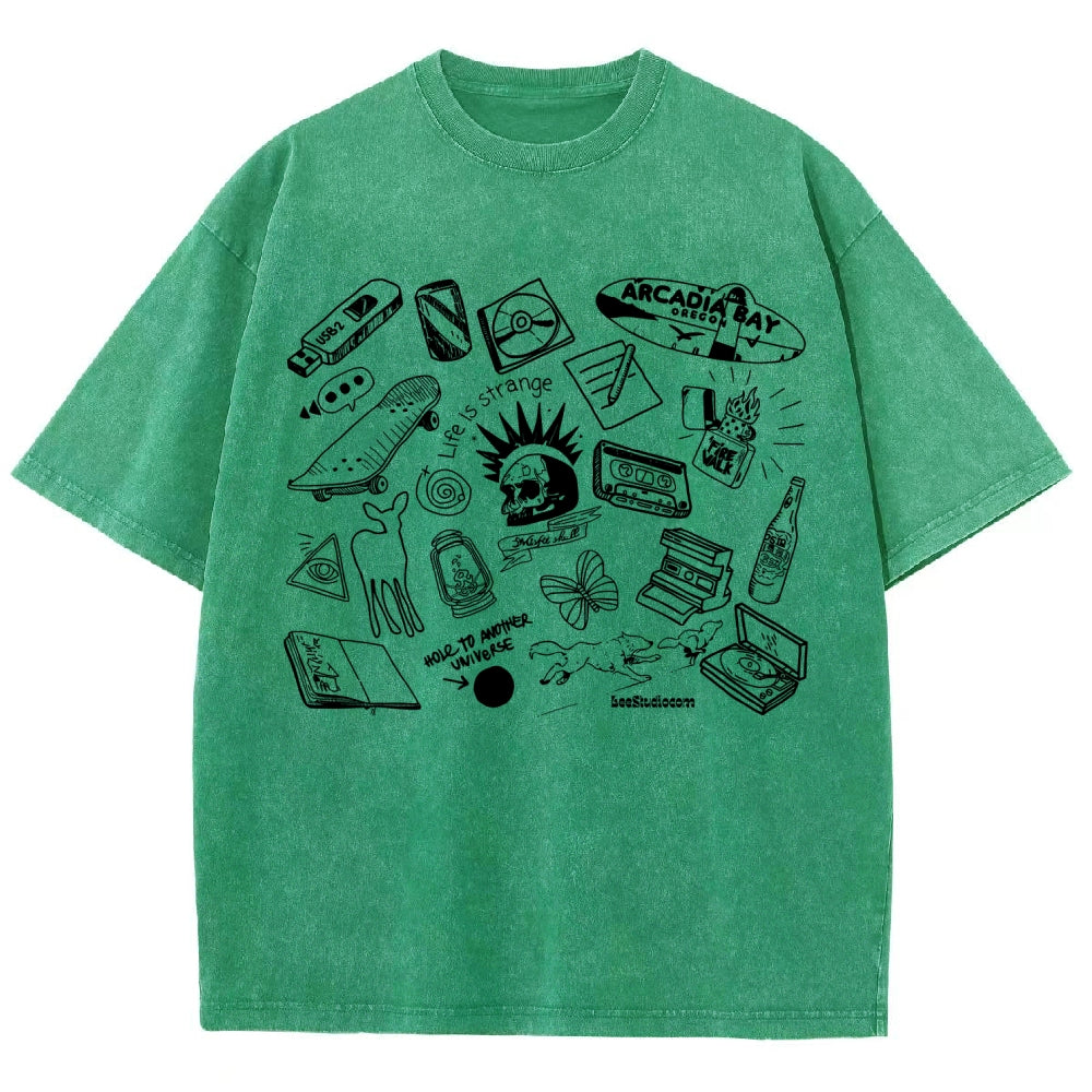 Life Is Strange Unisex Fit Washed T-Shirt 2512019226