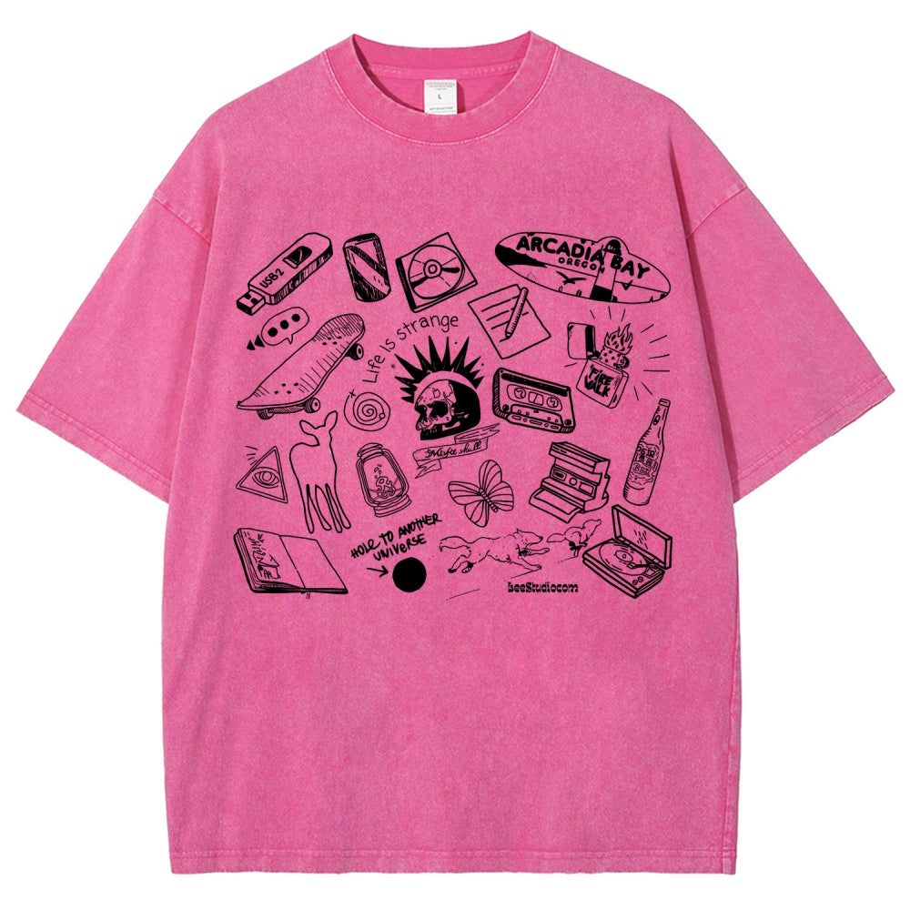 Life Is Strange Unisex Fit Washed T-Shirt 2512019226