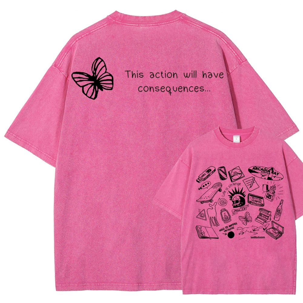 Life Is Strange Unisex Fit Washed T-Shirt 2512019226