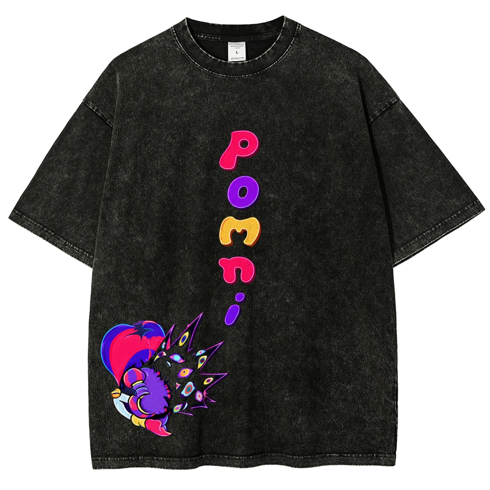 The Amazing Digital Circus Unisex Fit Washed T-Shirt 2512022322