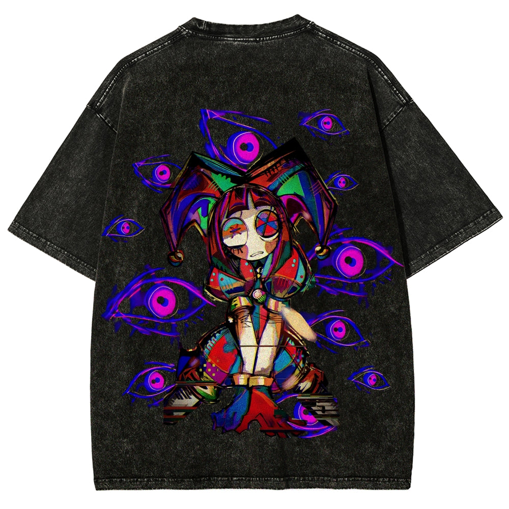 The Amazing Digital Circus Unisex Fit Washed T-Shirt 2512022322