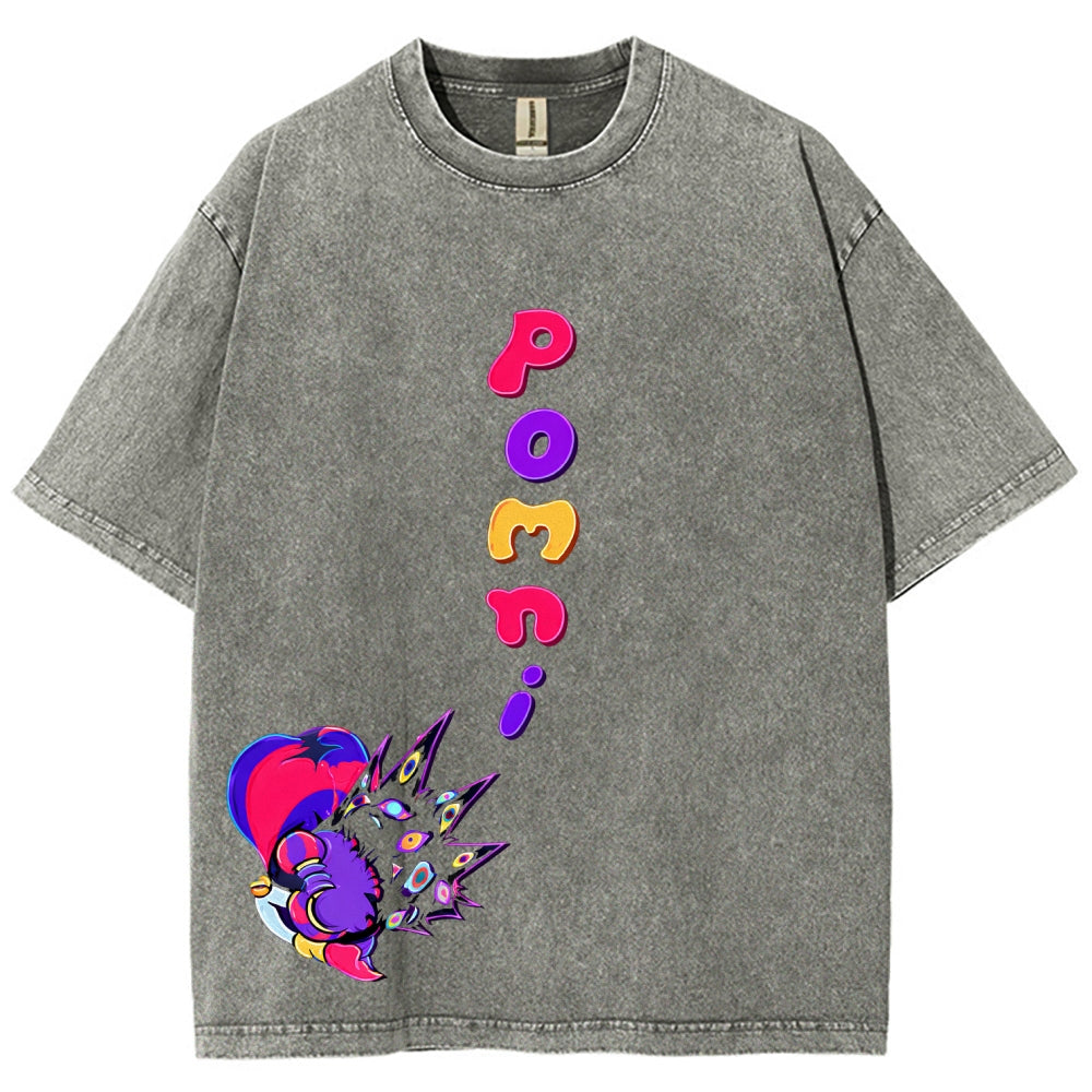 The Amazing Digital Circus Unisex Fit Washed T-Shirt 2512022322