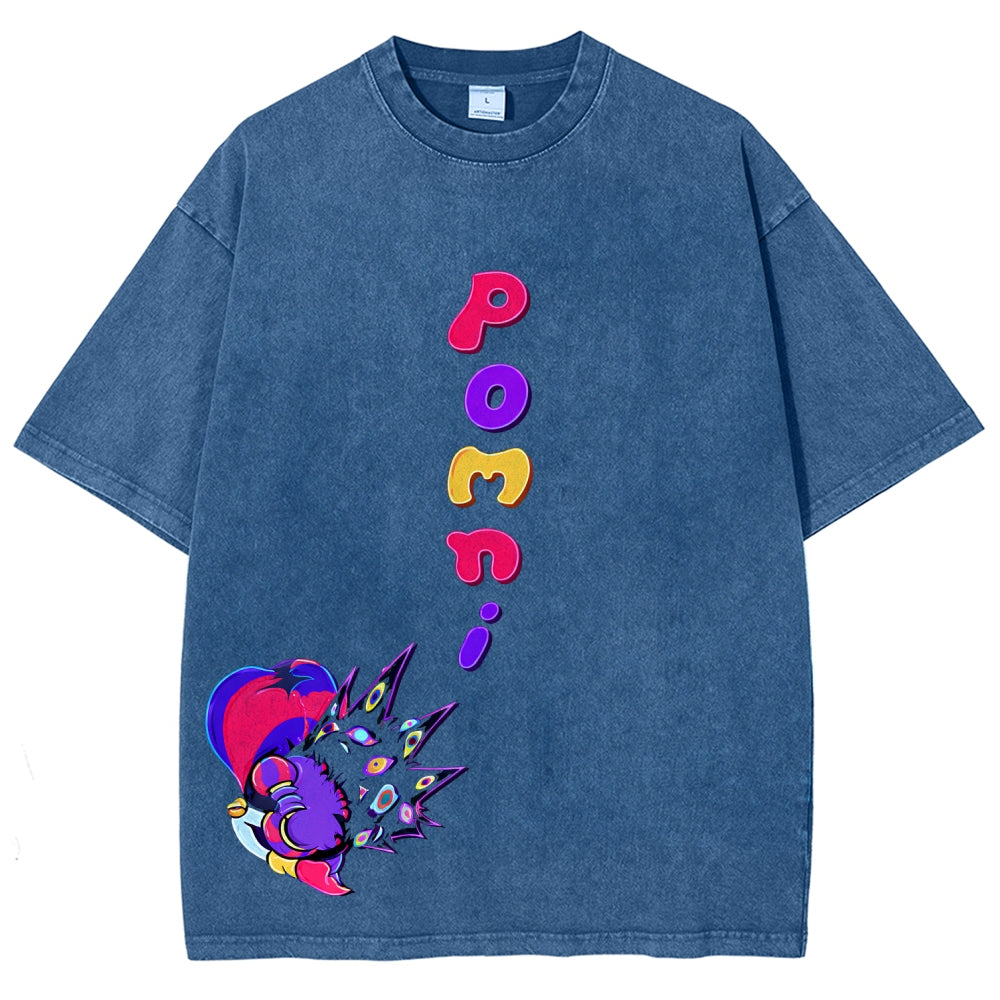 The Amazing Digital Circus Unisex Fit Washed T-Shirt 2512022322