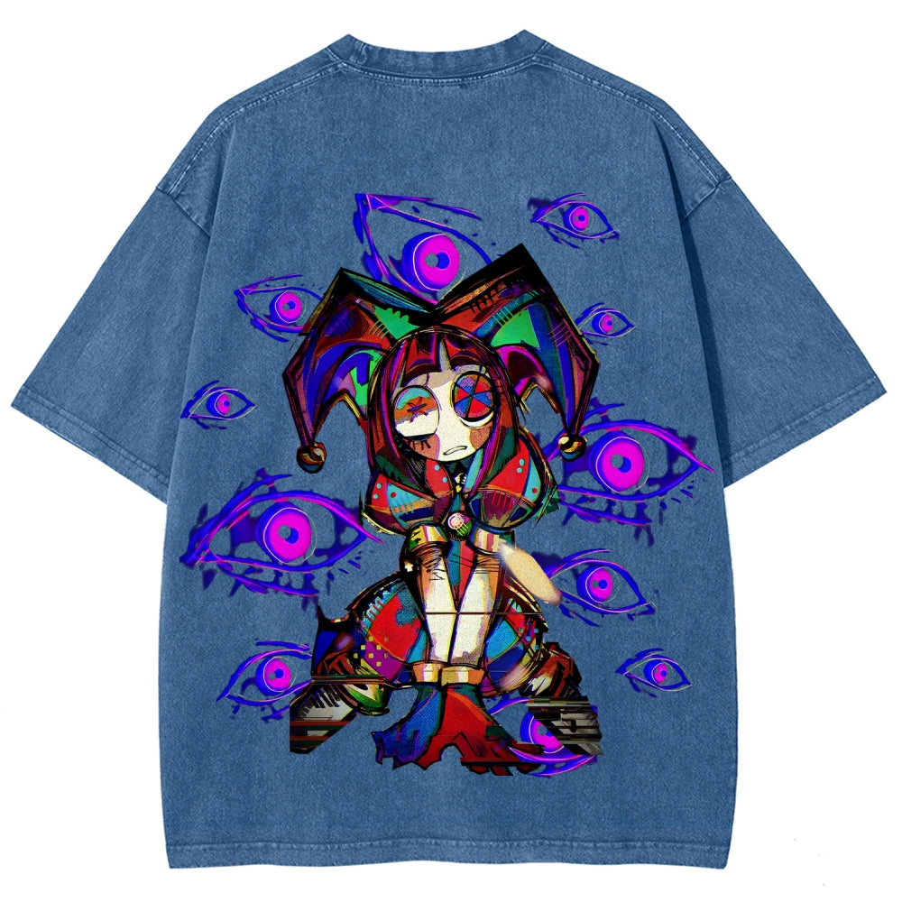 The Amazing Digital Circus Unisex Fit Washed T-Shirt 2512022322