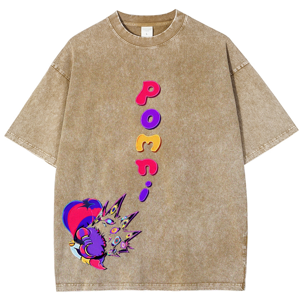 The Amazing Digital Circus Unisex Fit Washed T-Shirt 2512022322