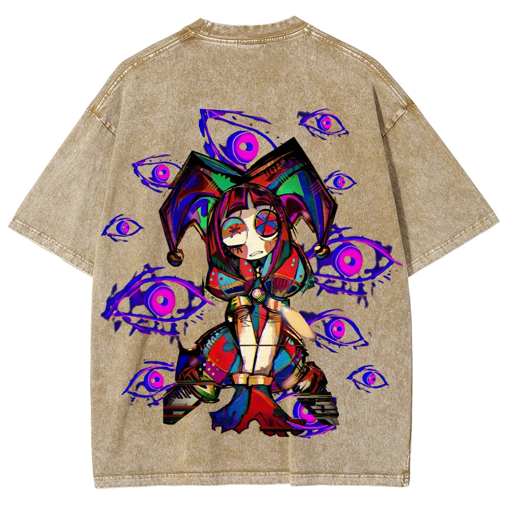 The Amazing Digital Circus Unisex Fit Washed T-Shirt 2512022322