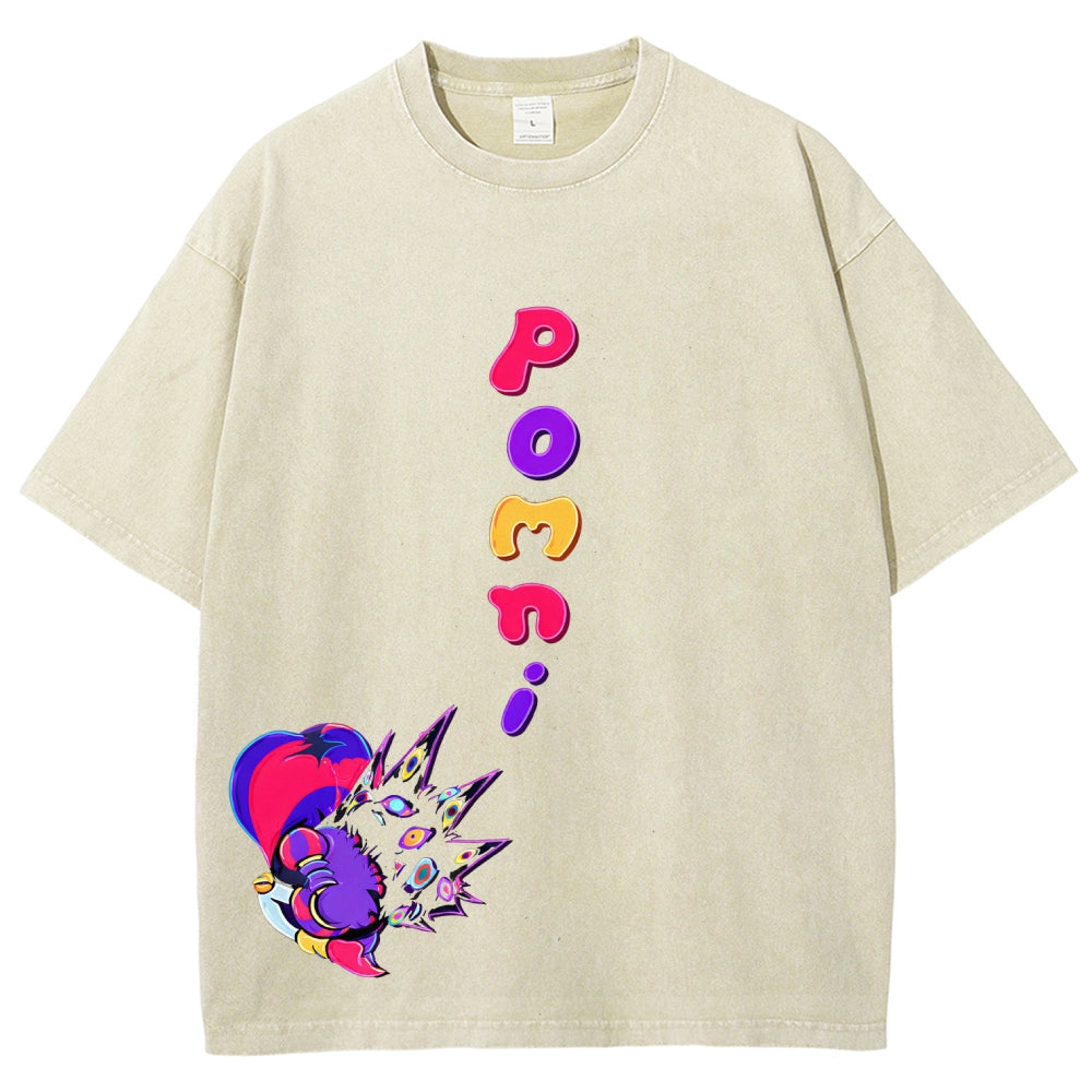 The Amazing Digital Circus Unisex Fit Washed T-Shirt 2512022322