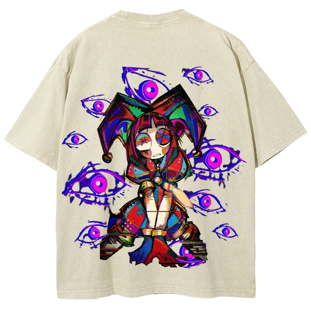 The Amazing Digital Circus Unisex Fit Washed T-Shirt 2512022322