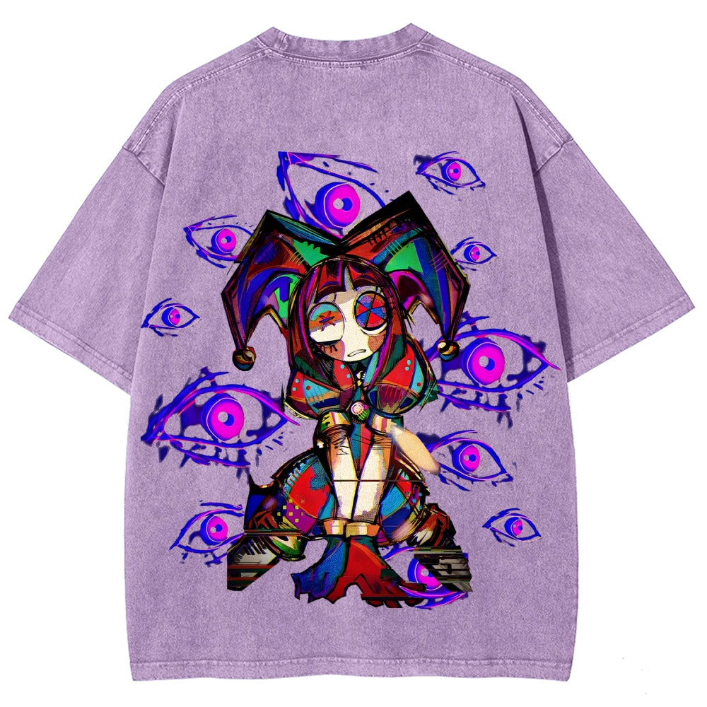 The Amazing Digital Circus Unisex Fit Washed T-Shirt 2512022322
