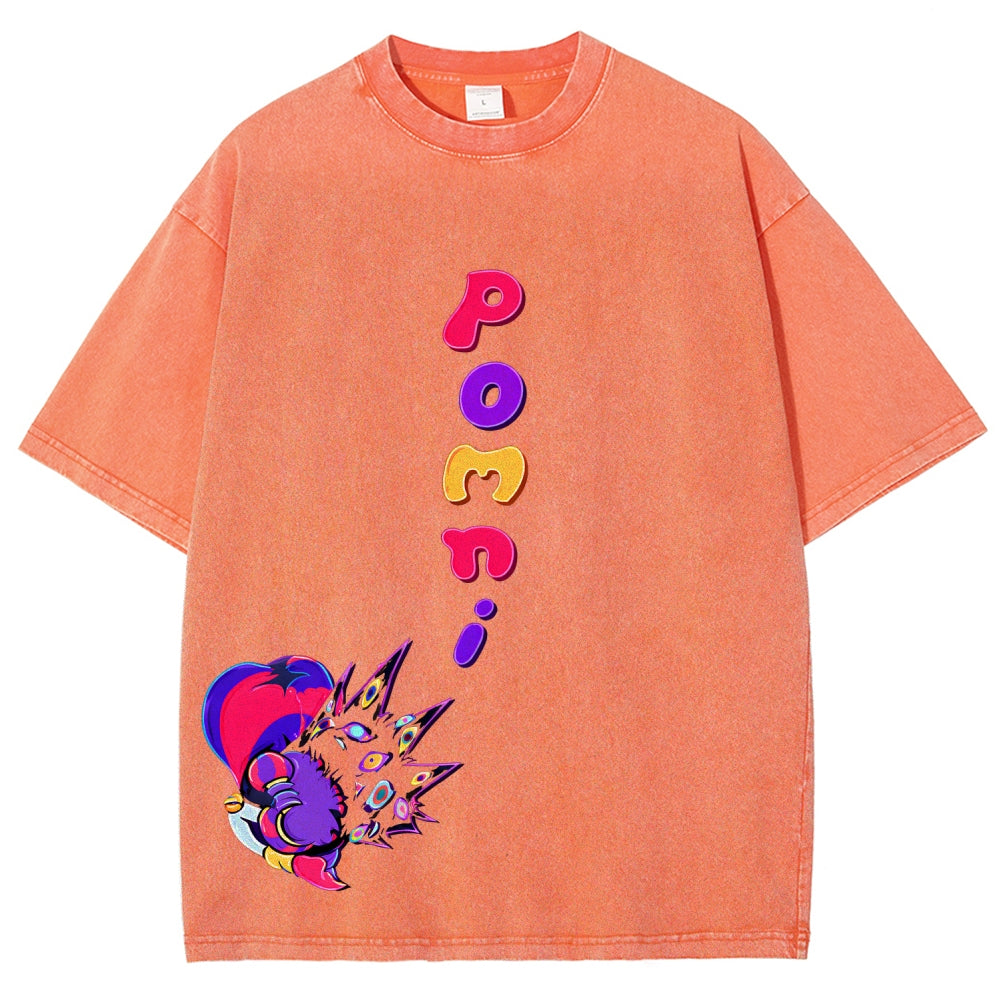 The Amazing Digital Circus Unisex Fit Washed T-Shirt 2512022322