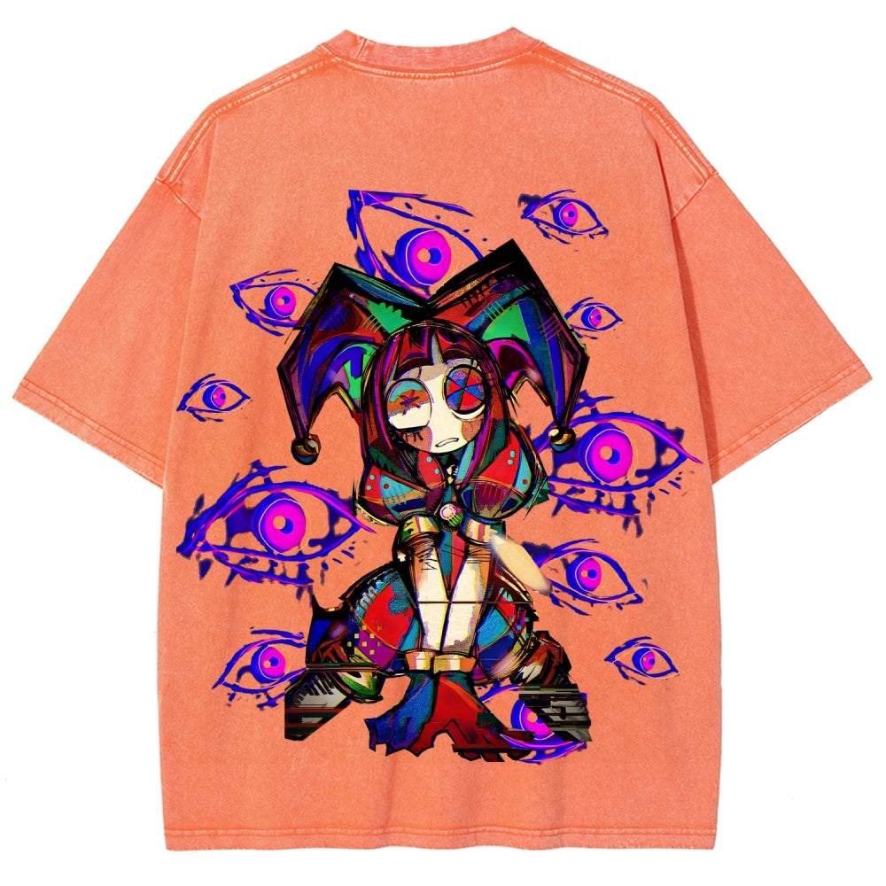 The Amazing Digital Circus Unisex Fit Washed T-Shirt 2512022322