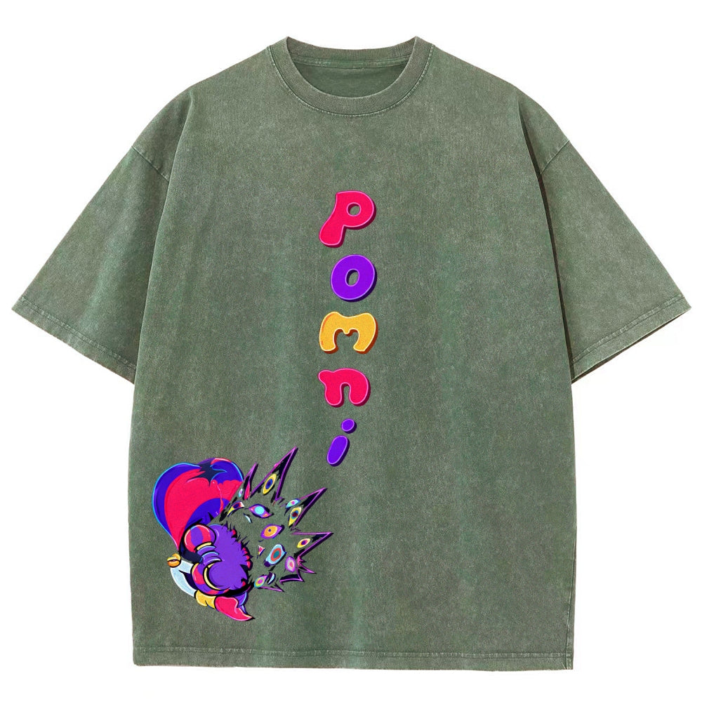 The Amazing Digital Circus Unisex Fit Washed T-Shirt 2512022322