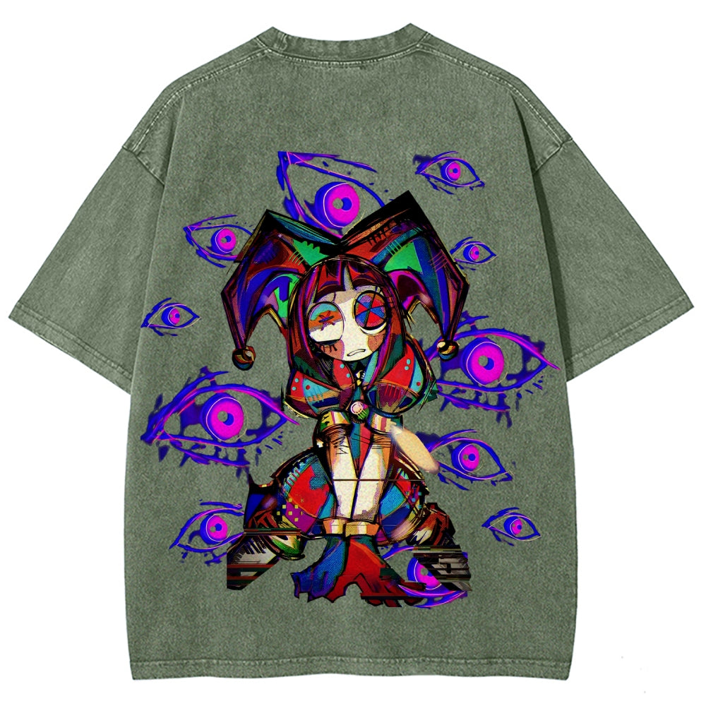 The Amazing Digital Circus Unisex Fit Washed T-Shirt 2512022322