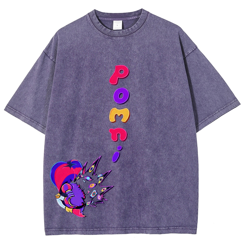 The Amazing Digital Circus Unisex Fit Washed T-Shirt 2512022322