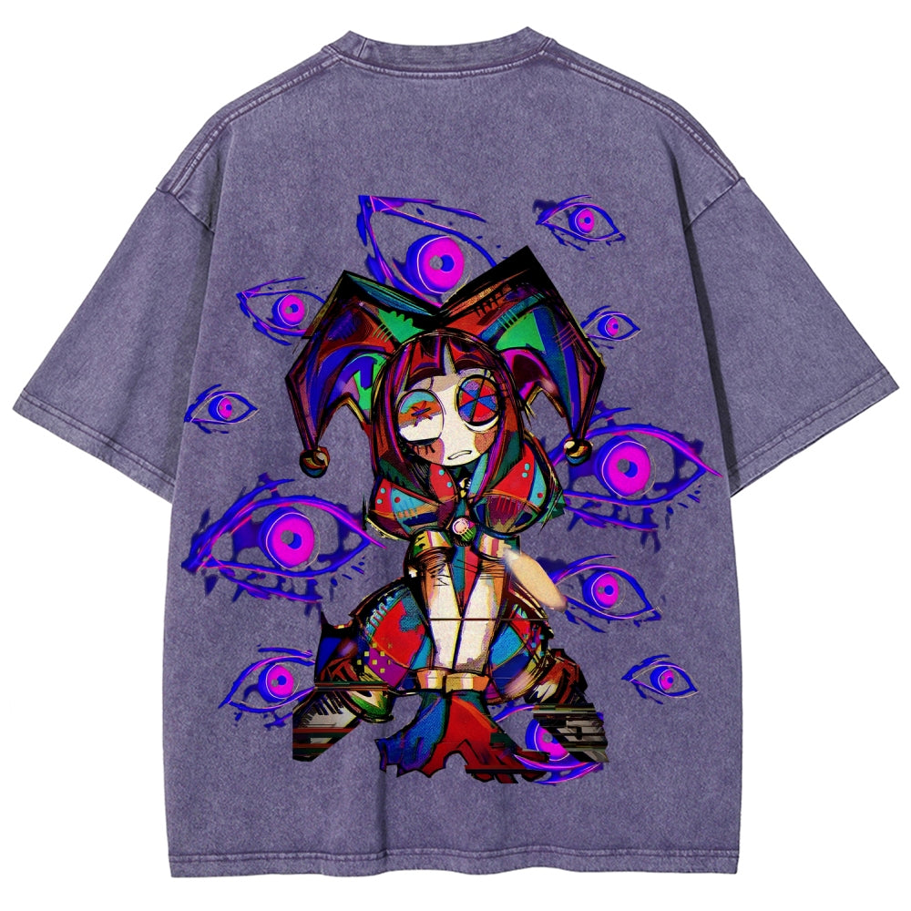 The Amazing Digital Circus Unisex Fit Washed T-Shirt 2512022322