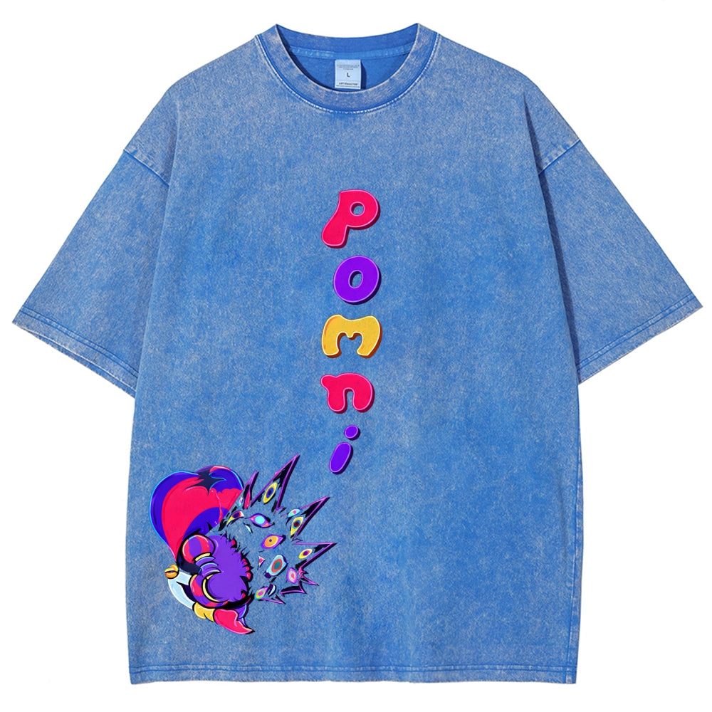 The Amazing Digital Circus Unisex Fit Washed T-Shirt 2512022322
