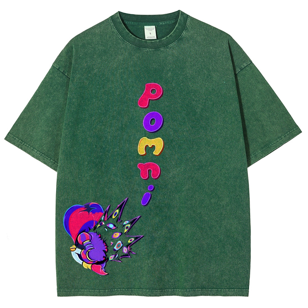 The Amazing Digital Circus Unisex Fit Washed T-Shirt 2512022322