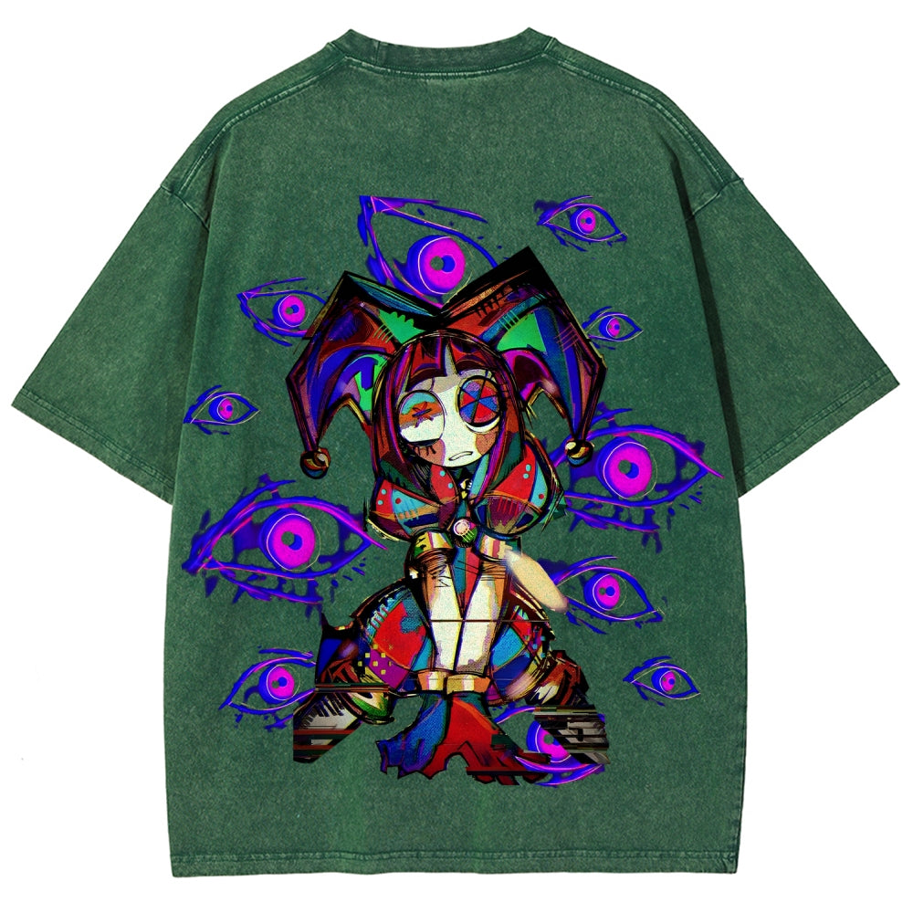 The Amazing Digital Circus Unisex Fit Washed T-Shirt 2512022322