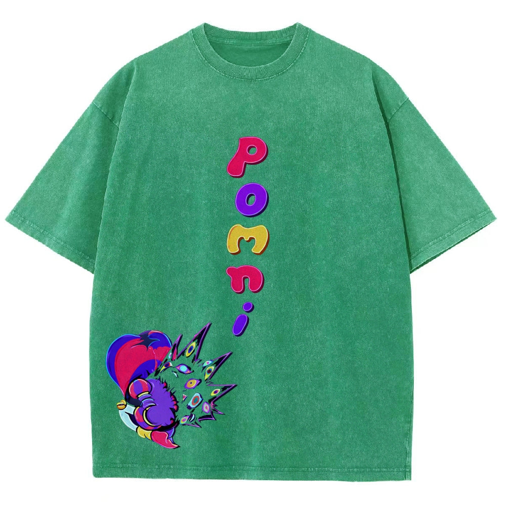 The Amazing Digital Circus Unisex Fit Washed T-Shirt 2512022322
