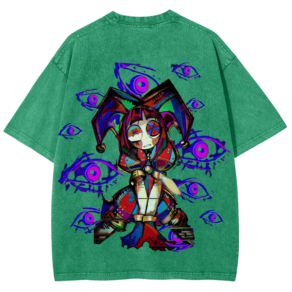 The Amazing Digital Circus Unisex Fit Washed T-Shirt 2512022322