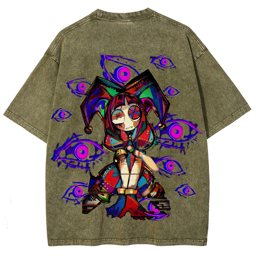 The Amazing Digital Circus Unisex Fit Washed T-Shirt 2512022322