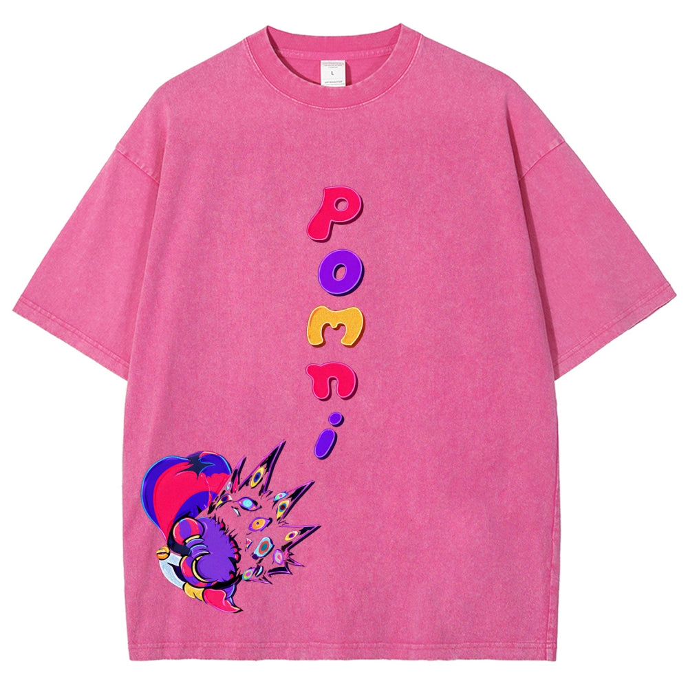 The Amazing Digital Circus Unisex Fit Washed T-Shirt 2512022322