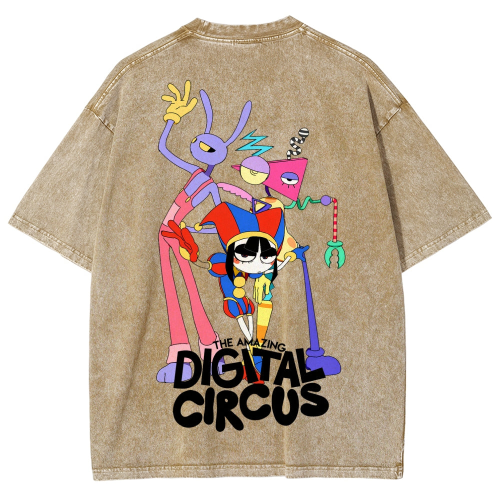 The Amazing Digital Circus Unisex Fit Washed T-Shirt 2512022327