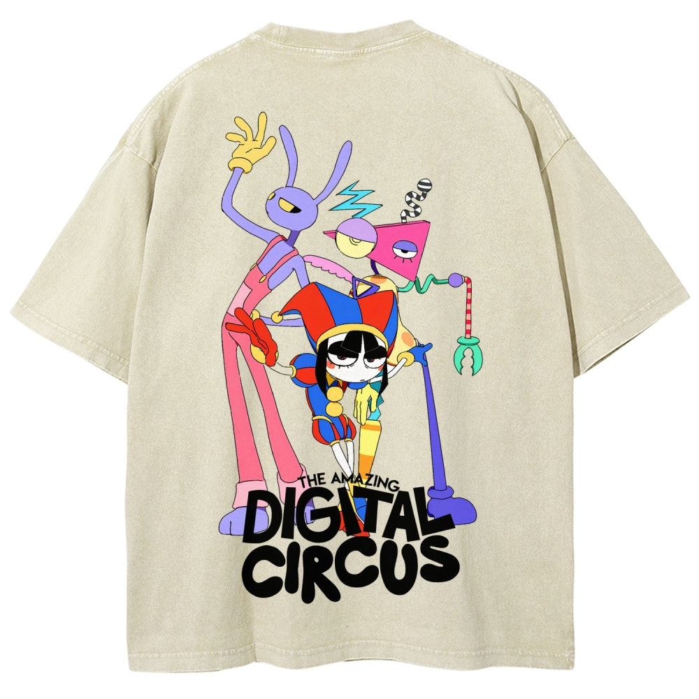 The Amazing Digital Circus Unisex Fit Washed T-Shirt 2512022327