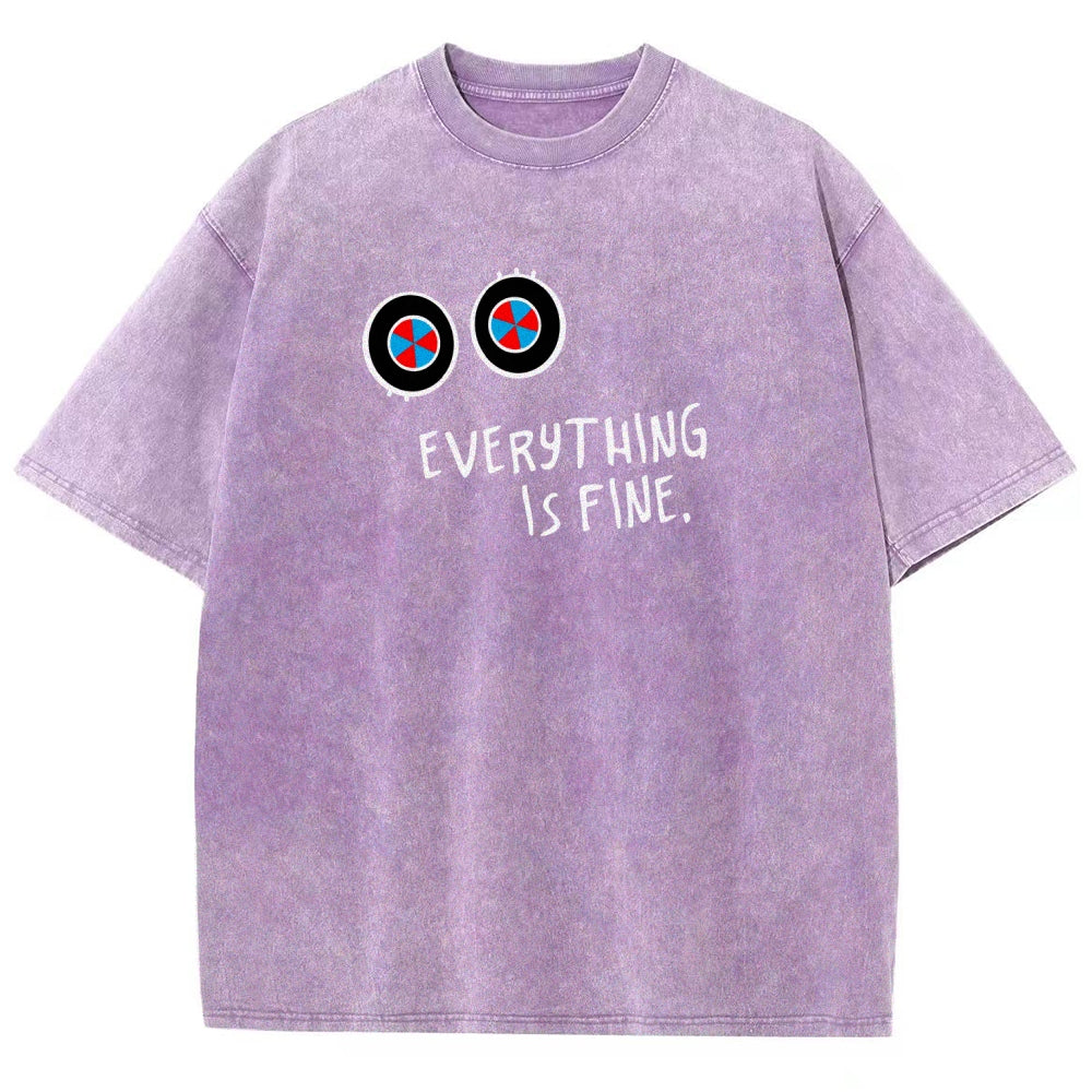 The Amazing Digital Circus Unisex Fit Washed T-Shirt 2512022327