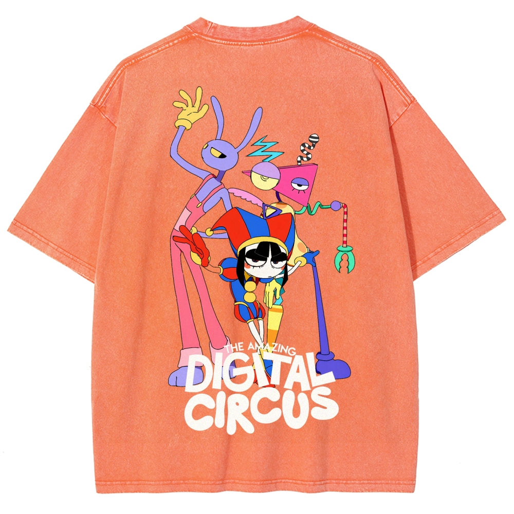 The Amazing Digital Circus Unisex Fit Washed T-Shirt 2512022327