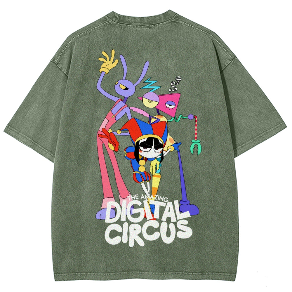 The Amazing Digital Circus Unisex Fit Washed T-Shirt 2512022327