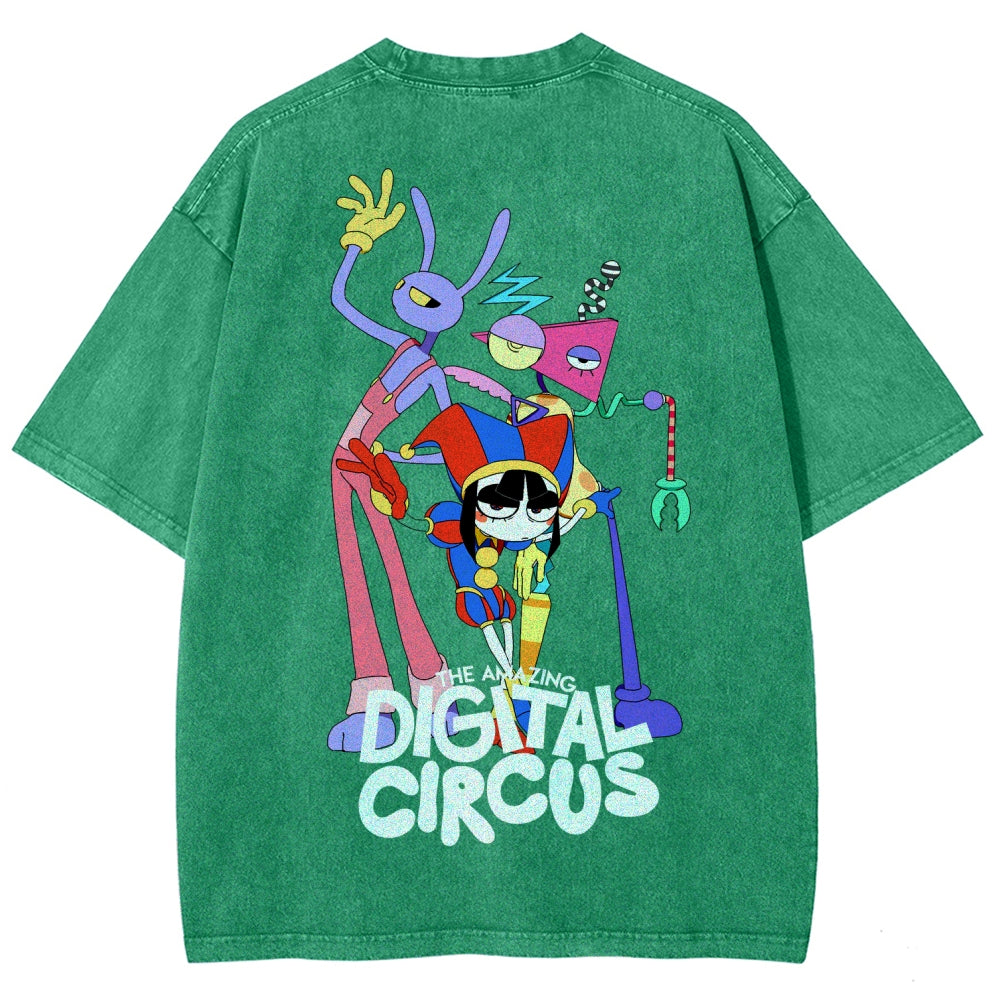 The Amazing Digital Circus Unisex Fit Washed T-Shirt 2512022327