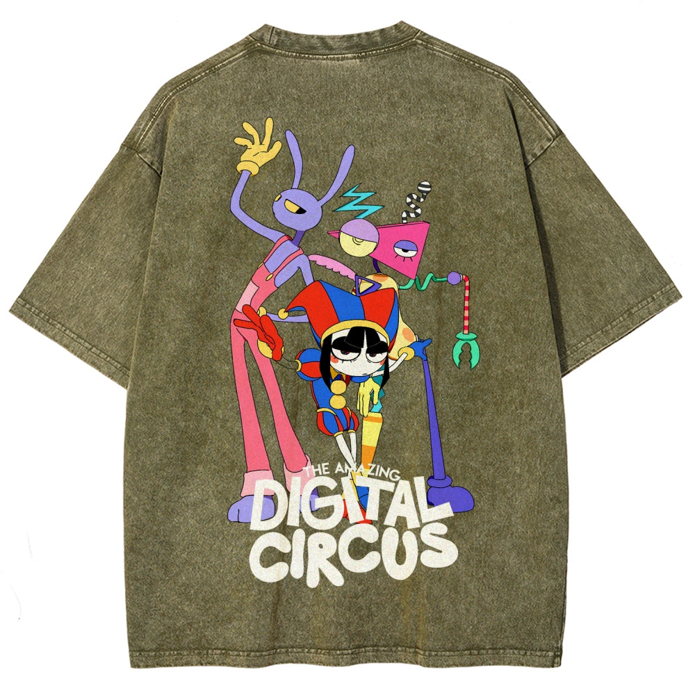 The Amazing Digital Circus Unisex Fit Washed T-Shirt 2512022327