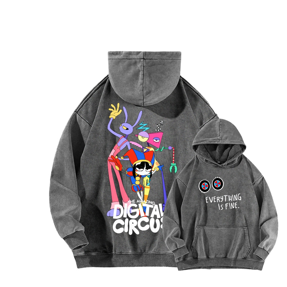 The Amazing Digital Circus Unisex Washed Hoodie 2512022363