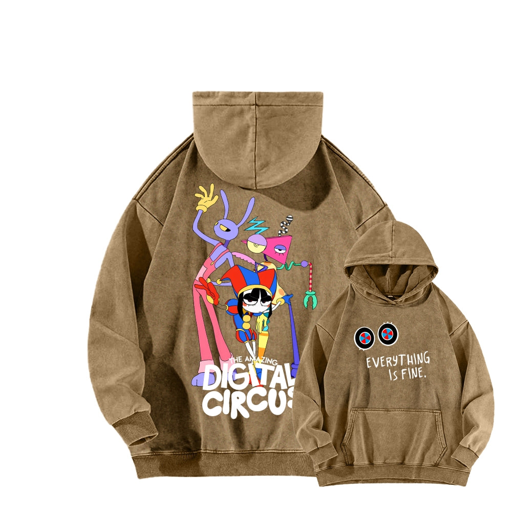 The Amazing Digital Circus Unisex Washed Hoodie 2512022363