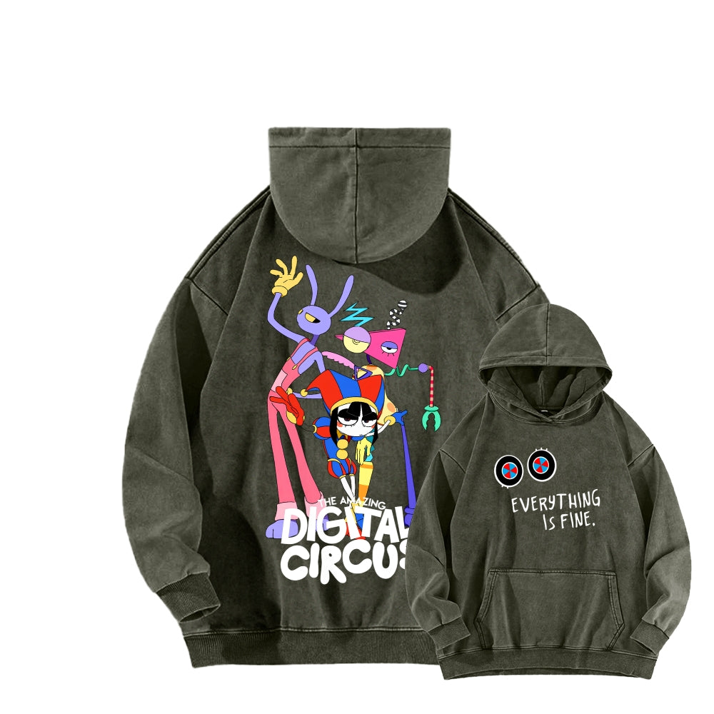 The Amazing Digital Circus Unisex Washed Hoodie 2512022363