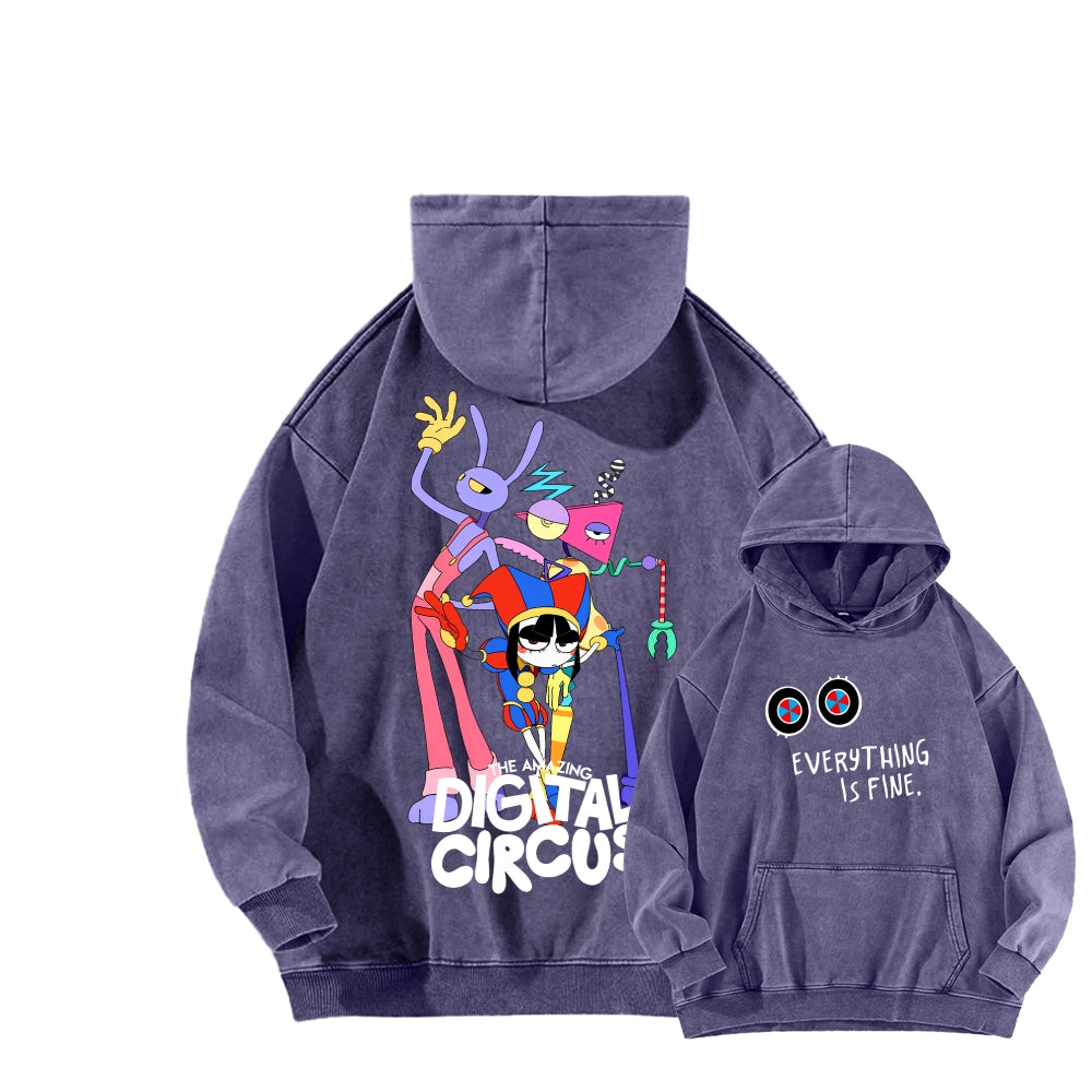 The Amazing Digital Circus Unisex Washed Hoodie 2512022363