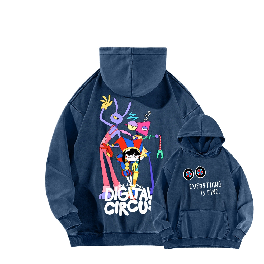 The Amazing Digital Circus Unisex Washed Hoodie 2512022363