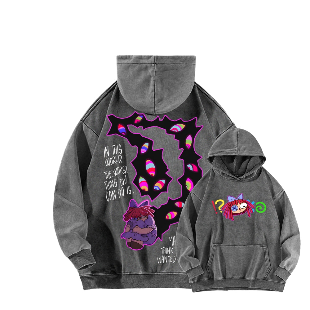 The Amazing Digital Circus Unisex Washed Hoodie 2512022369