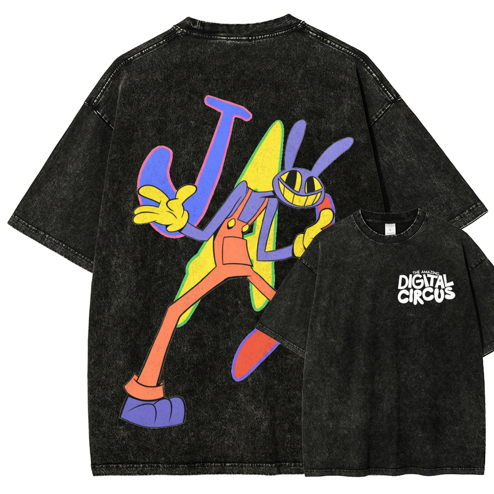 The Amazing Digital Circus Unisex Fit Washed T-Shirt 2512022651