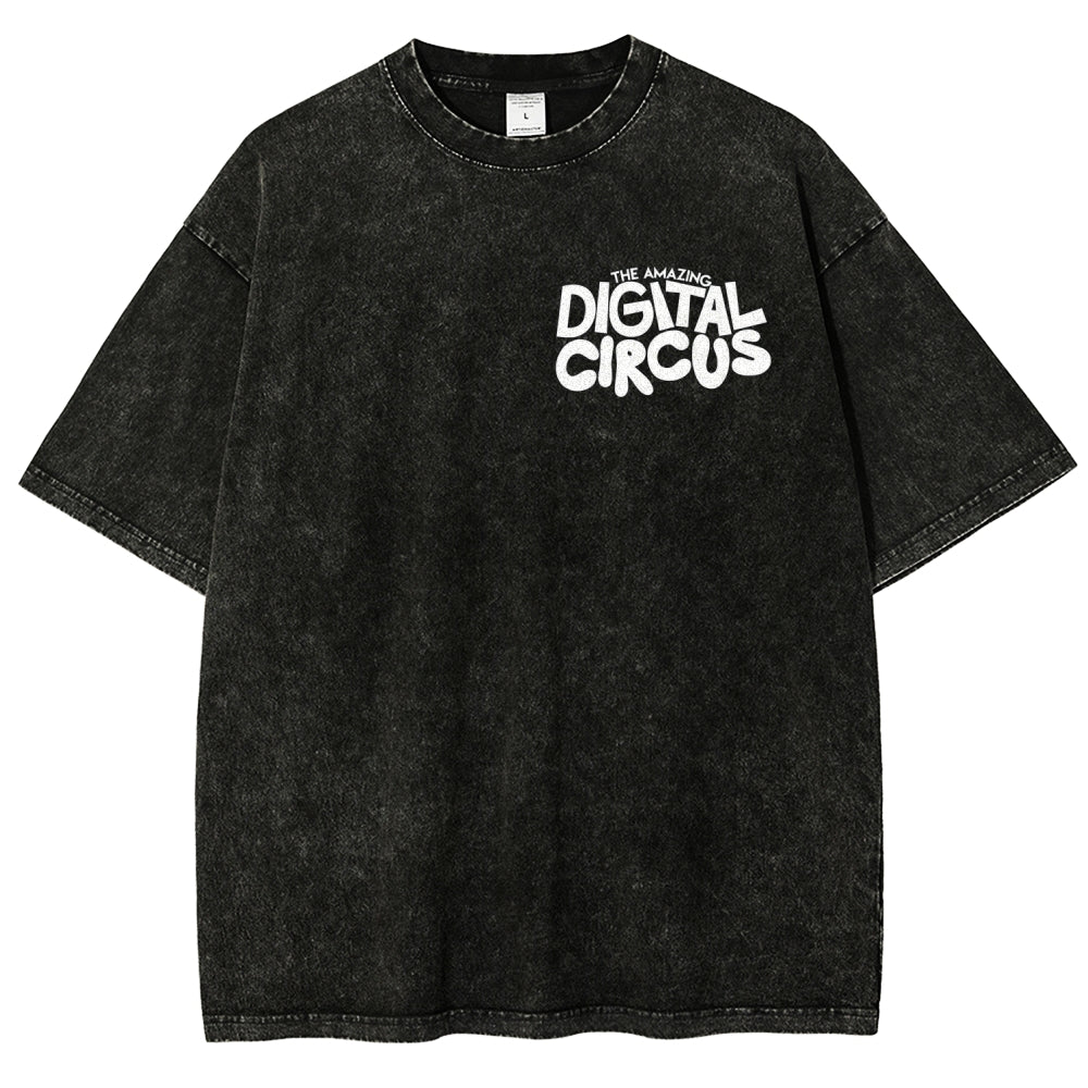 The Amazing Digital Circus Unisex Fit Washed T-Shirt 2512022651