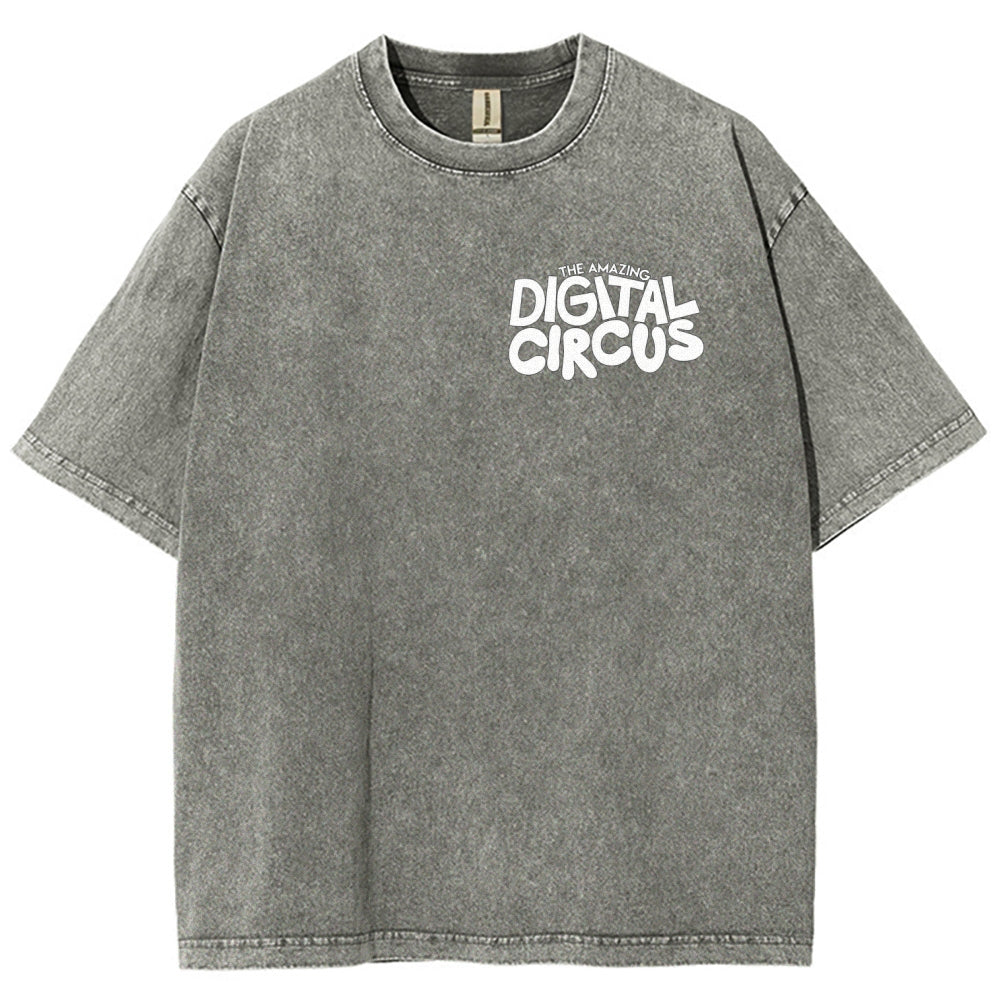 The Amazing Digital Circus Unisex Fit Washed T-Shirt 2512022651