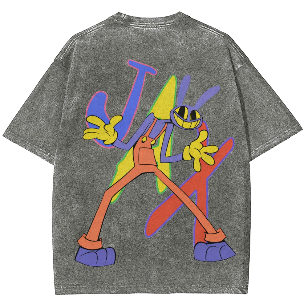 The Amazing Digital Circus Unisex Fit Washed T-Shirt 2512022651