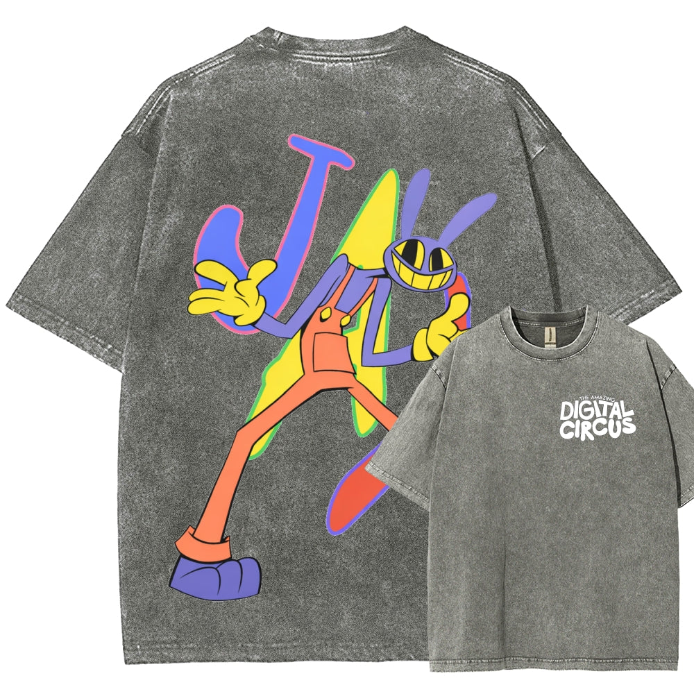 The Amazing Digital Circus Unisex Fit Washed T-Shirt 2512022651