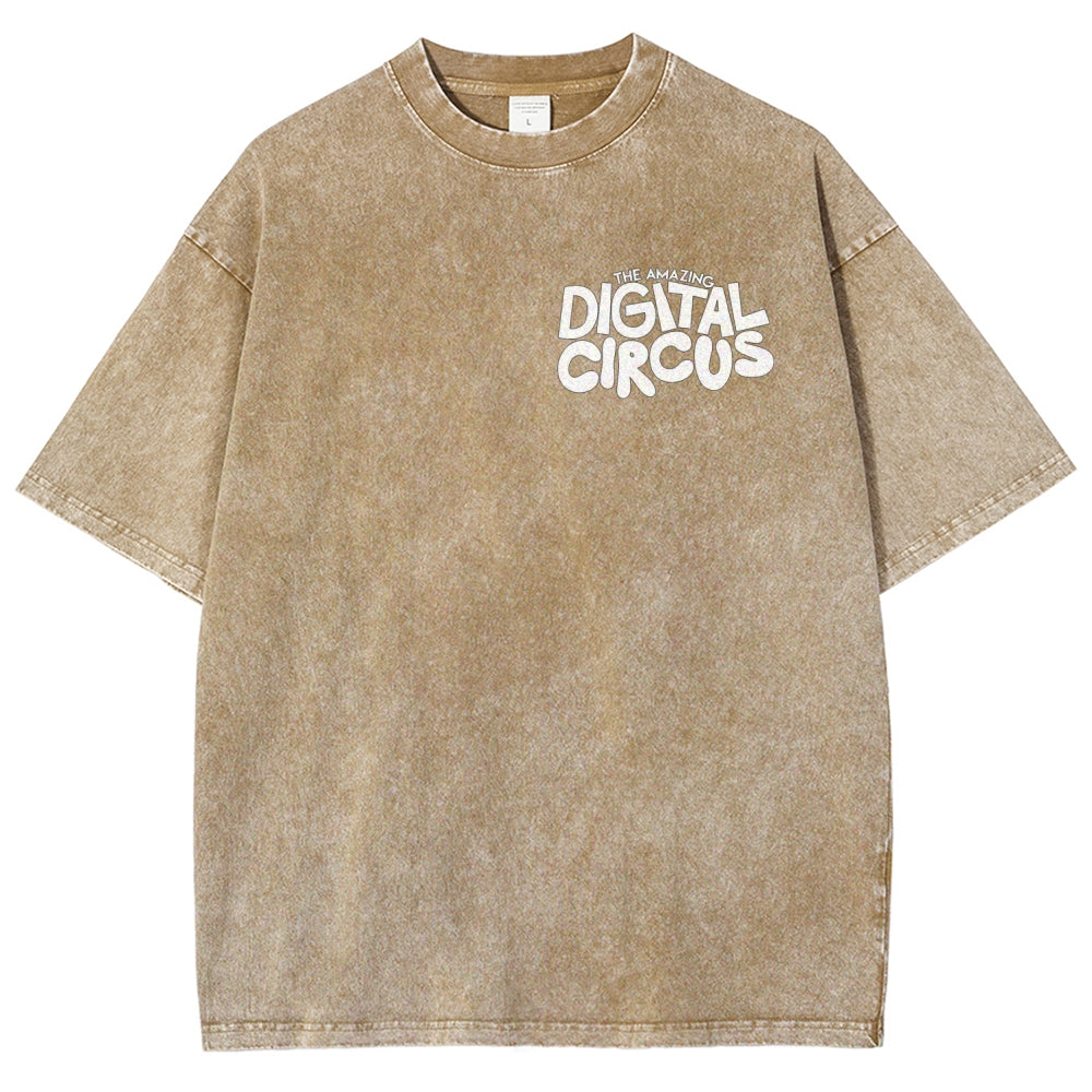 The Amazing Digital Circus Unisex Fit Washed T-Shirt 2512022651