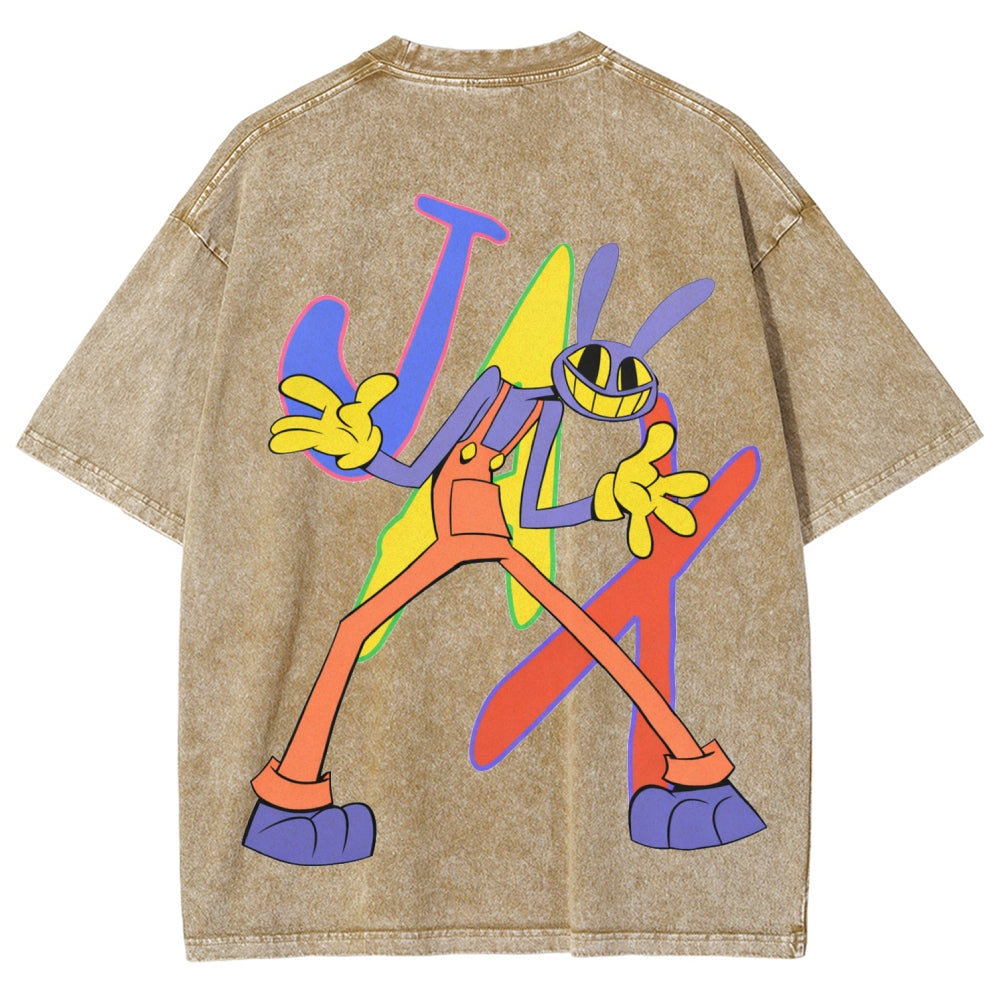 The Amazing Digital Circus Unisex Fit Washed T-Shirt 2512022651