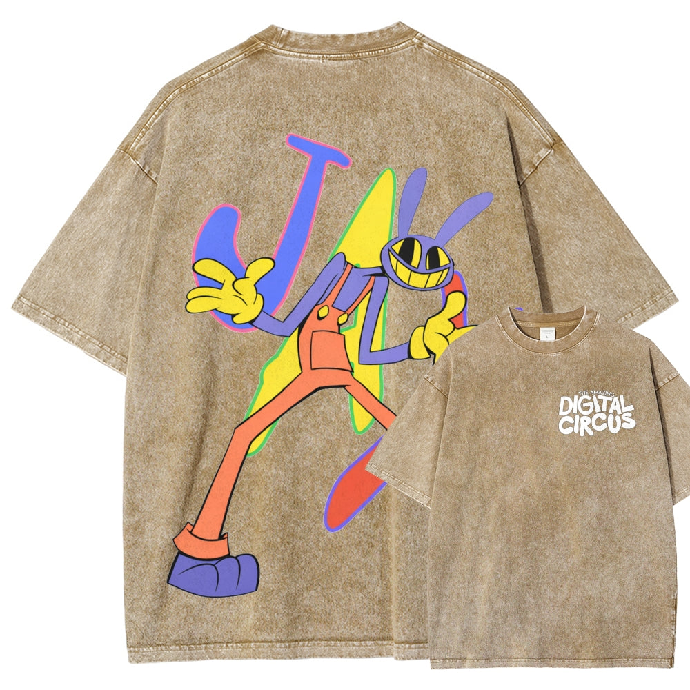 The Amazing Digital Circus Unisex Fit Washed T-Shirt 2512022651
