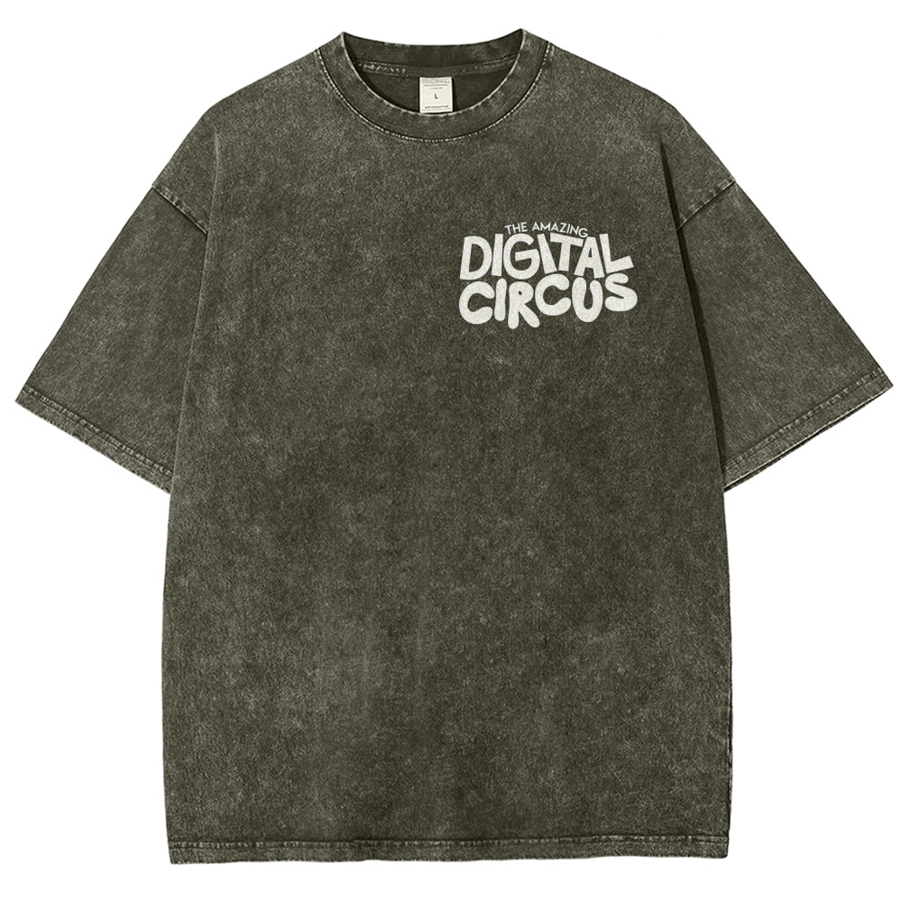 The Amazing Digital Circus Unisex Fit Washed T-Shirt 2512022651