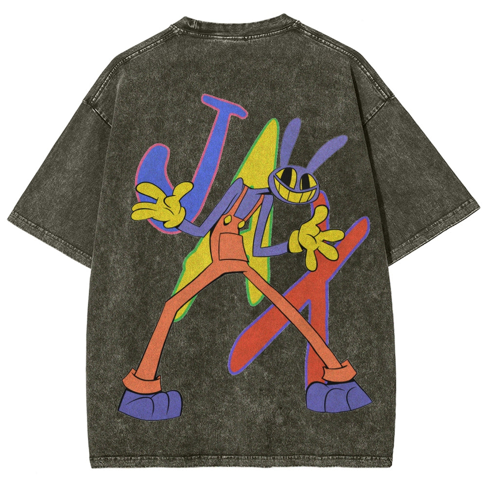 The Amazing Digital Circus Unisex Fit Washed T-Shirt 2512022651