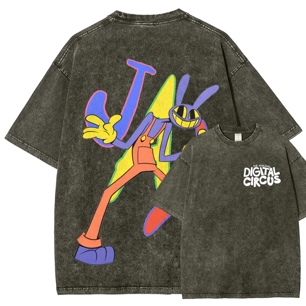 The Amazing Digital Circus Unisex Fit Washed T-Shirt 2512022651